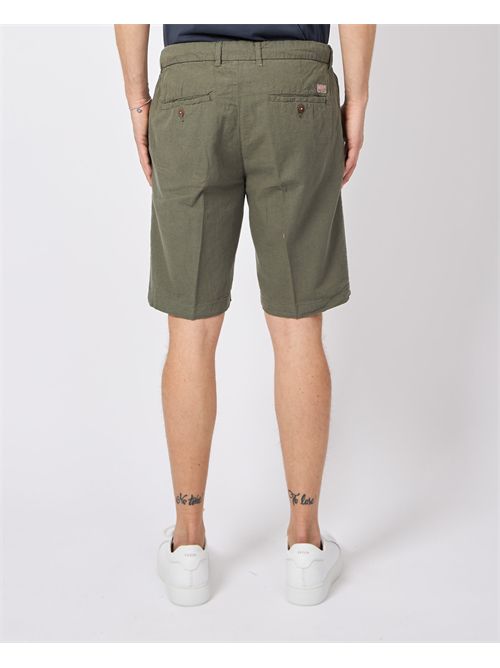 Bermuda Yes Zee in linen blend with drawstring YES ZEE | P770-PW000979